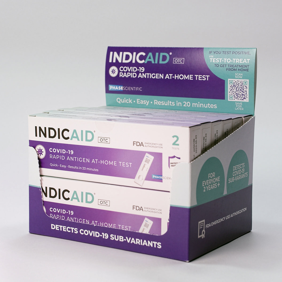 INDICAID OTC COVID-19 Rapid Antigen Tests • PHASE SCIENTIFIC AMERICAS