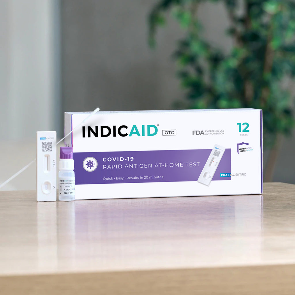 INDICAID OTC COVID-19 Rapid Antigen At-Home Test 12-Pack